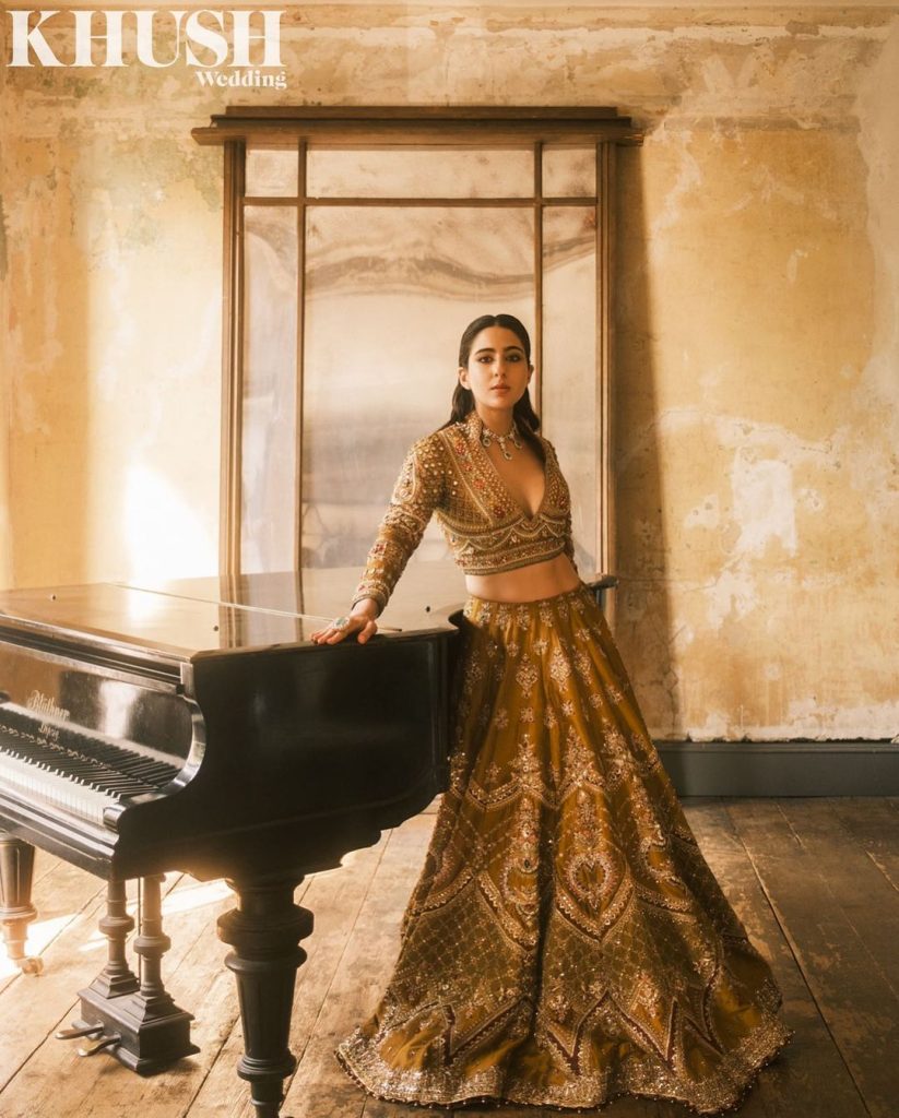 Sara Ali Khan Models For Pakistani Designer Mohsin Naveed Ranjha