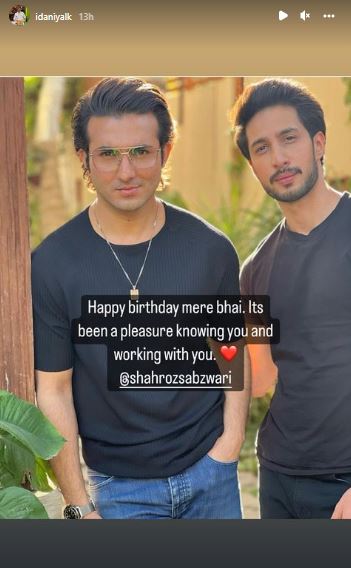 Sadaf Kanwal’s Romantic Birthday Wish For Shahroz Sabzwari