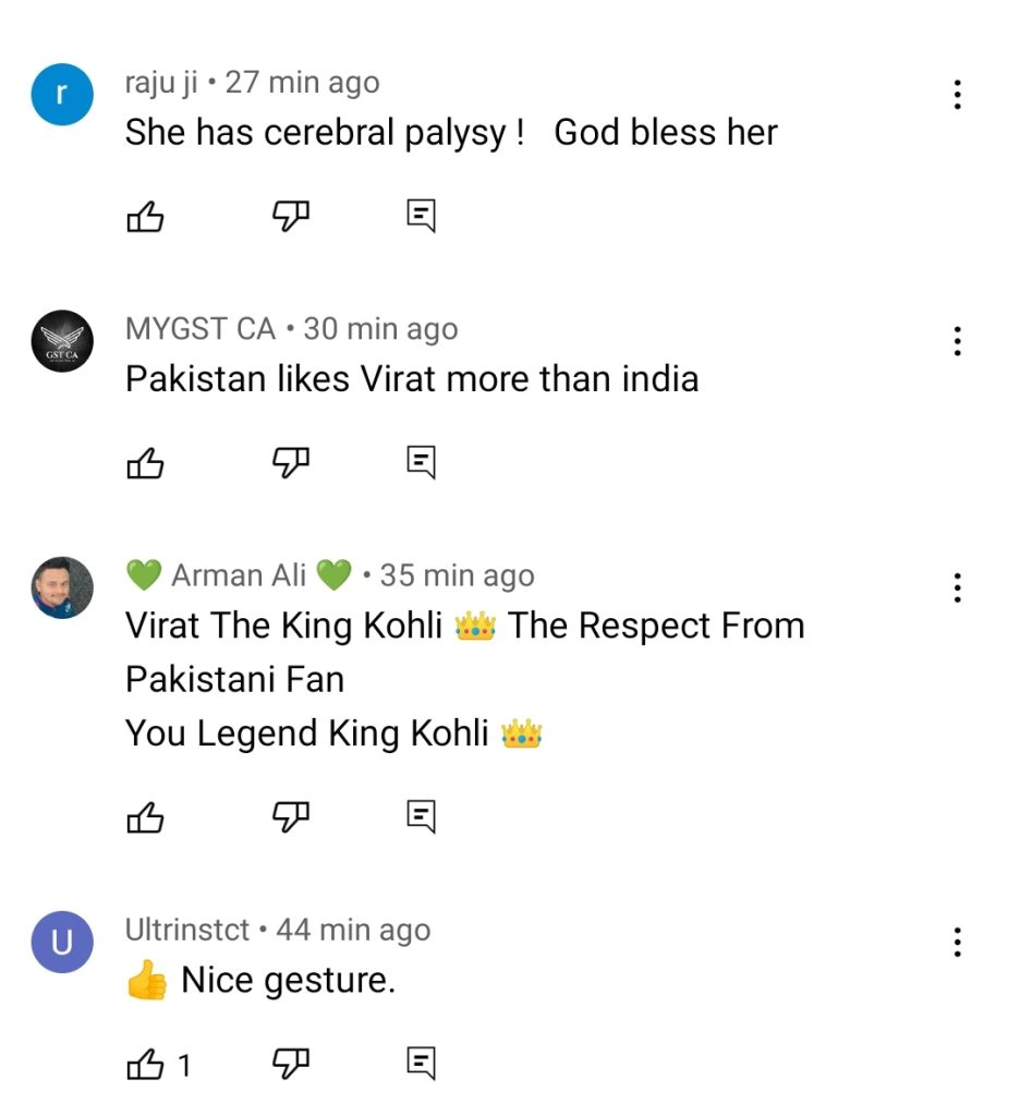 Virat Kohli's beautiful gesture for Pakistani fan