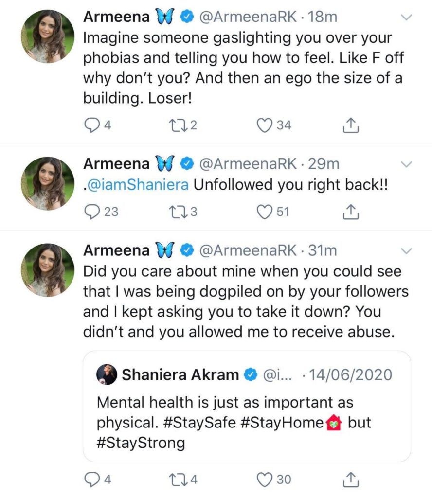 Armeena Rana & Shaniera Akram Twitter Feud & Public Reaction