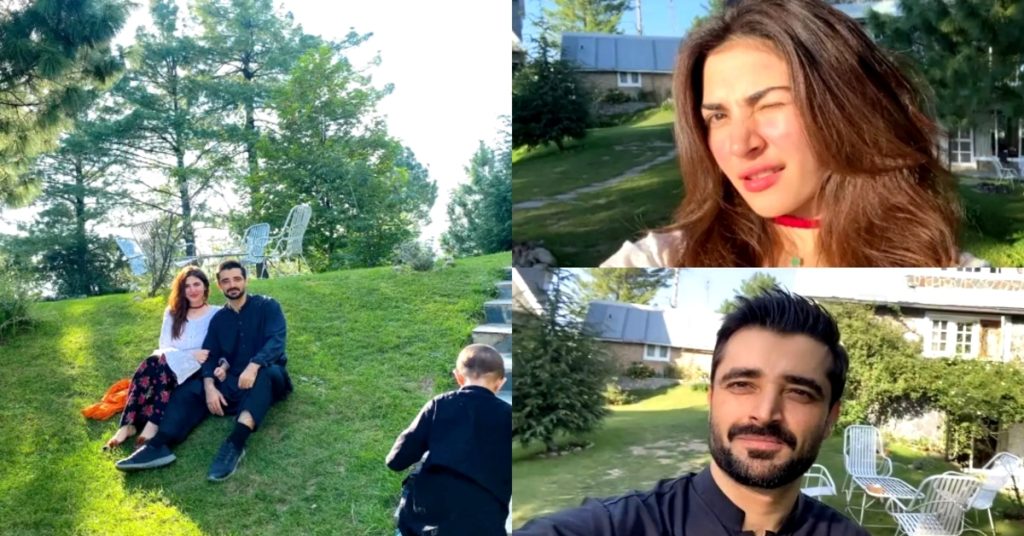 Hamza Ali Abbasi Recent Pictures With Naimal & Son