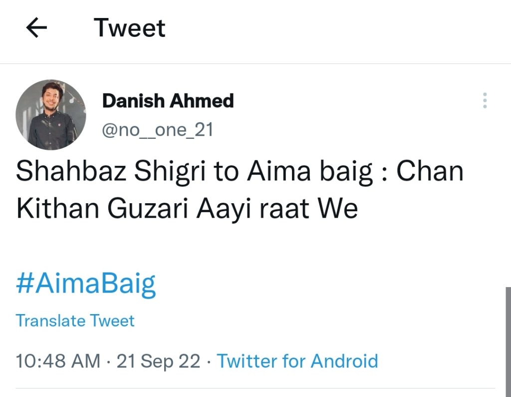 Twitter Users Hilarious Jibes at Aima Baig's Recent Scandal