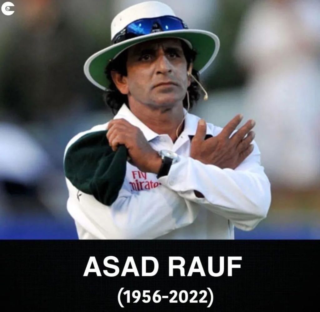 Former ICC Elite Umpire Asad Rauf Passes Away