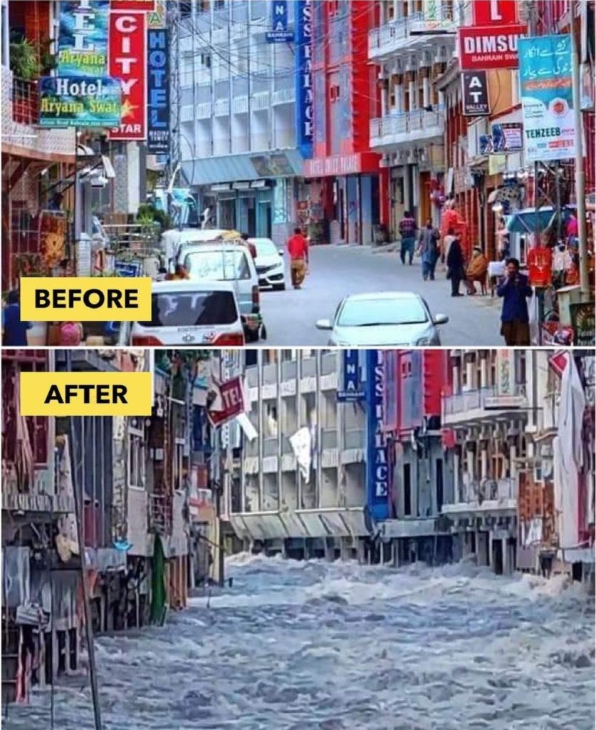 Heartbreaking Before and After Flood Images from Pakistan
