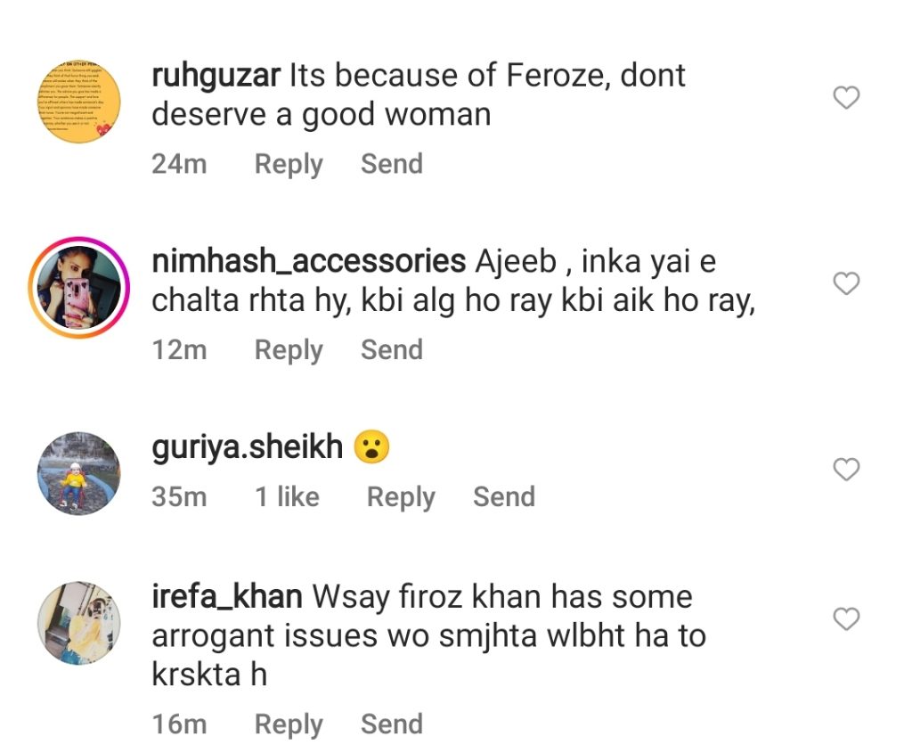 Feroze Khan & Alizay Sultan Reportedly Part Ways