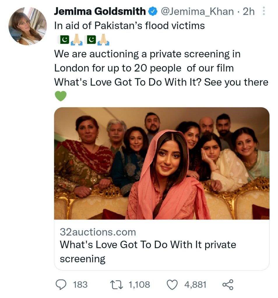 International Celebrities Extend Support For Pakistan Amidst Flood