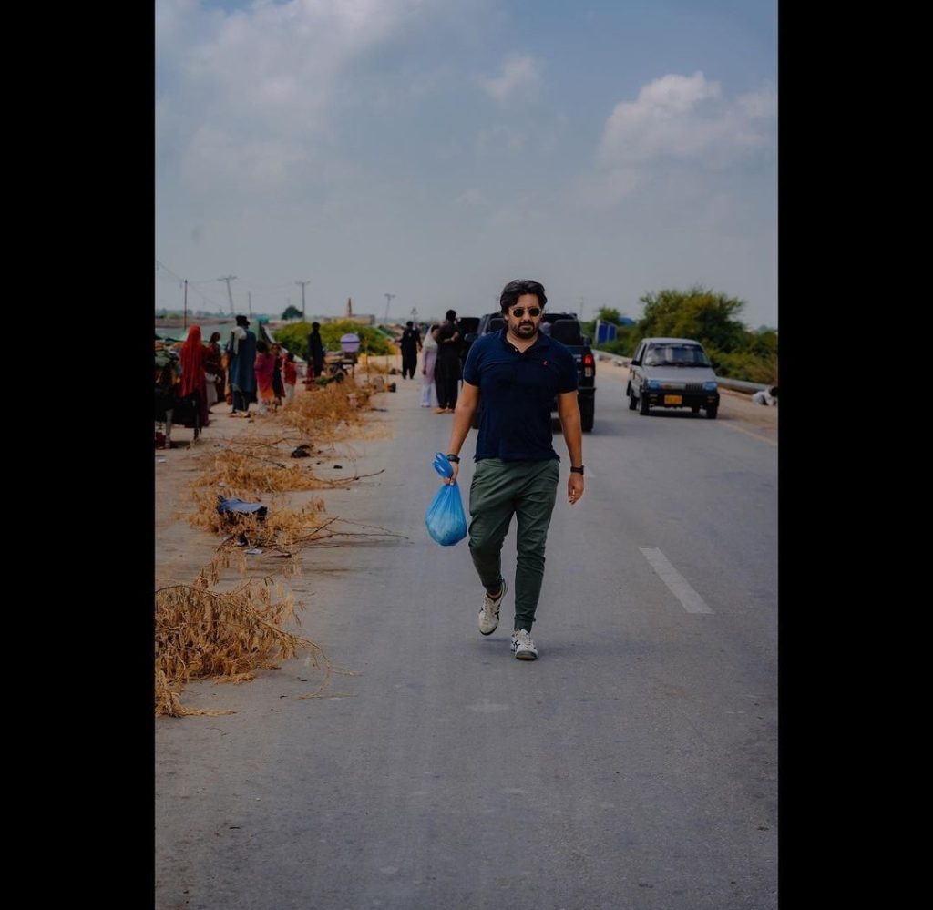 Mariyam Nafees and Husband Helping Flood Affectees in Sindh