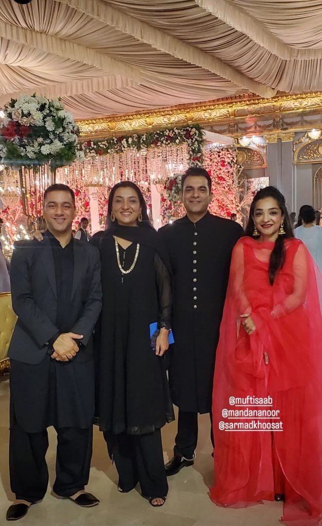 Nadia Afgan Shares Pictures From Sarmad Khoosat's Sister Wedding