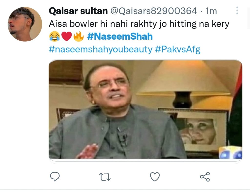 Twitter Users Praise Naseem Shah For Match Winning Game