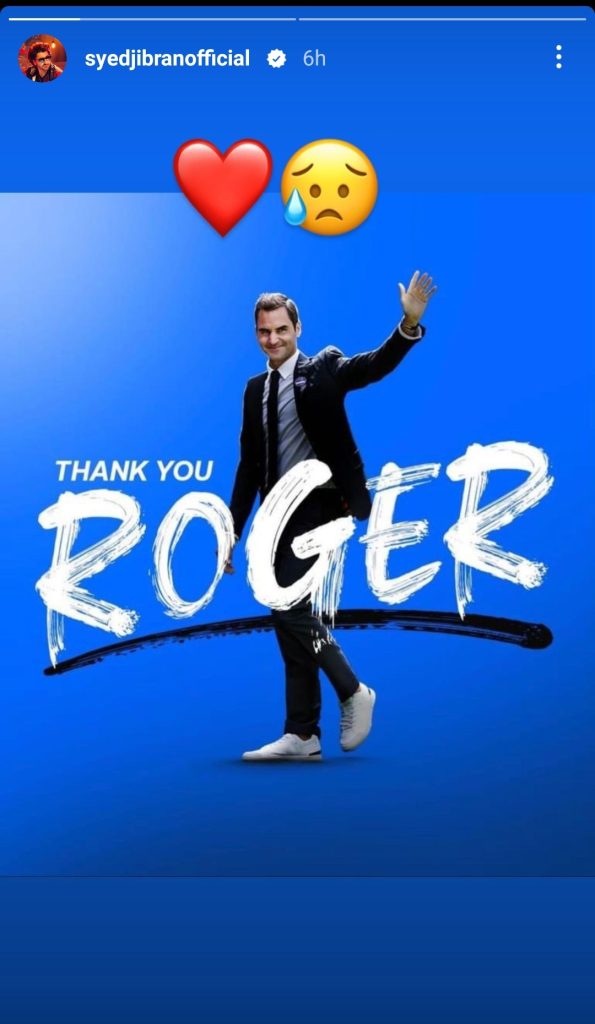 Pakistani Celebrities Pay Tribute To Roger Federer on His Retirement