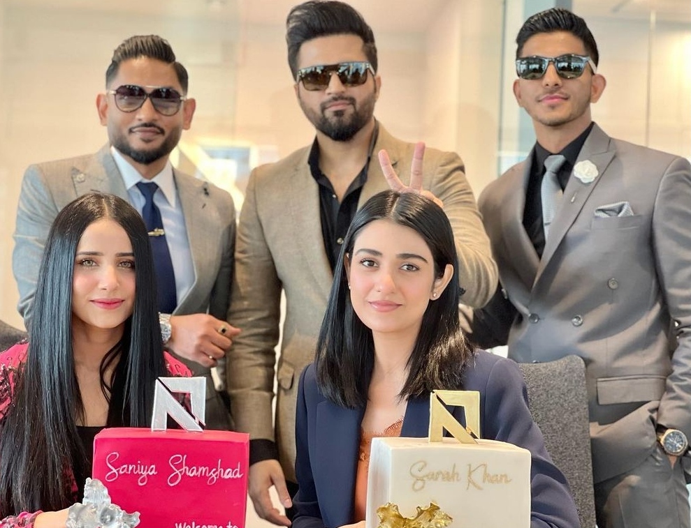 Sarah Khan Falak Shabir Biz Trip To Dubai with Celebrities