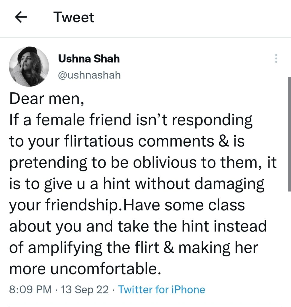 Ushna's Statement About Flirting Male Friends Landed Her In Trouble