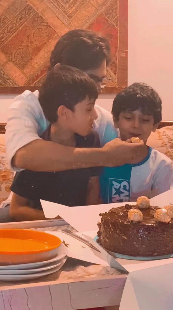 Zahid Ahmed Celebrates Birthday with Sons