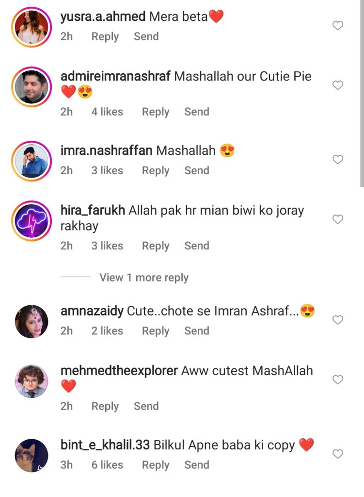 Beautiful Video of Imran Ashraf Son Shared By Kiran Ishfaque