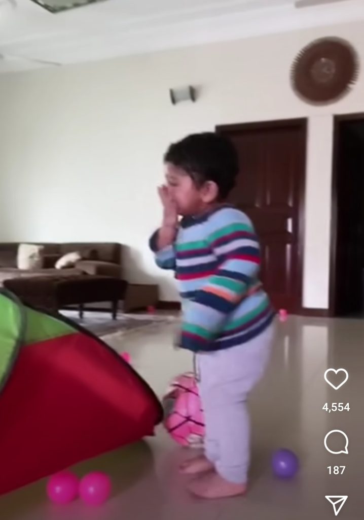 Beautiful Video of Imran Ashraf Son Shared By Kiran Ishfaque