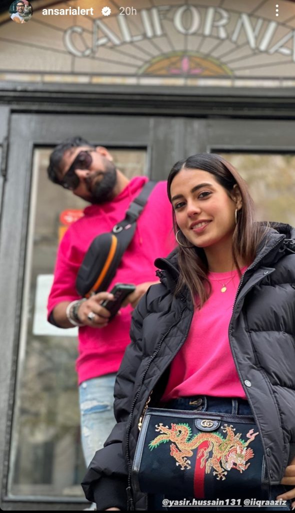 Iqra Aziz and Yasir Hussain Recent Pictures from Canada