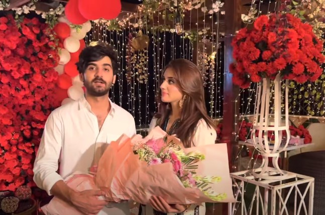 Jannat Mirza Surprise Birthday By Fiance Umer Butt