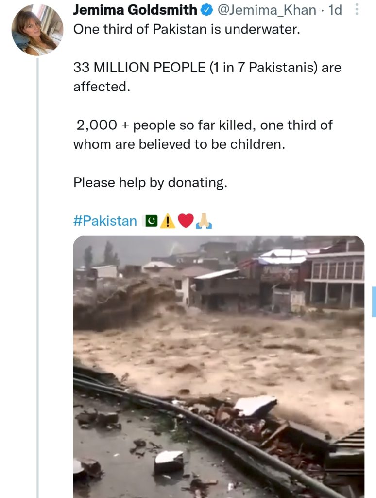 International Celebrities Extend Support For Pakistan Amidst Flood