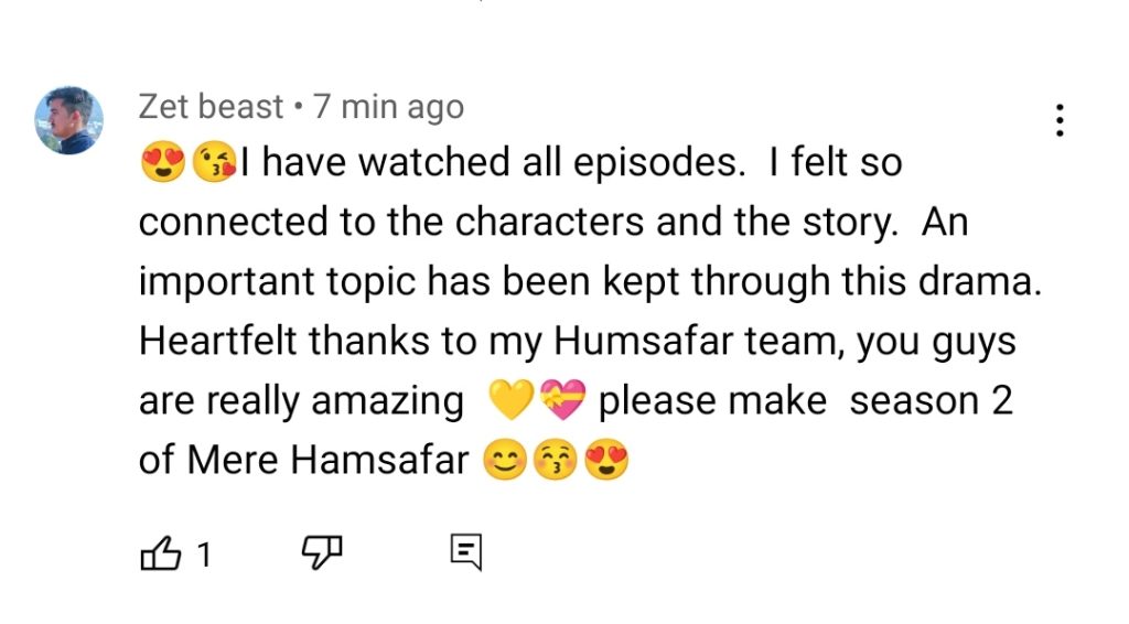 Mere Humsafar Last Episode Public Reaction