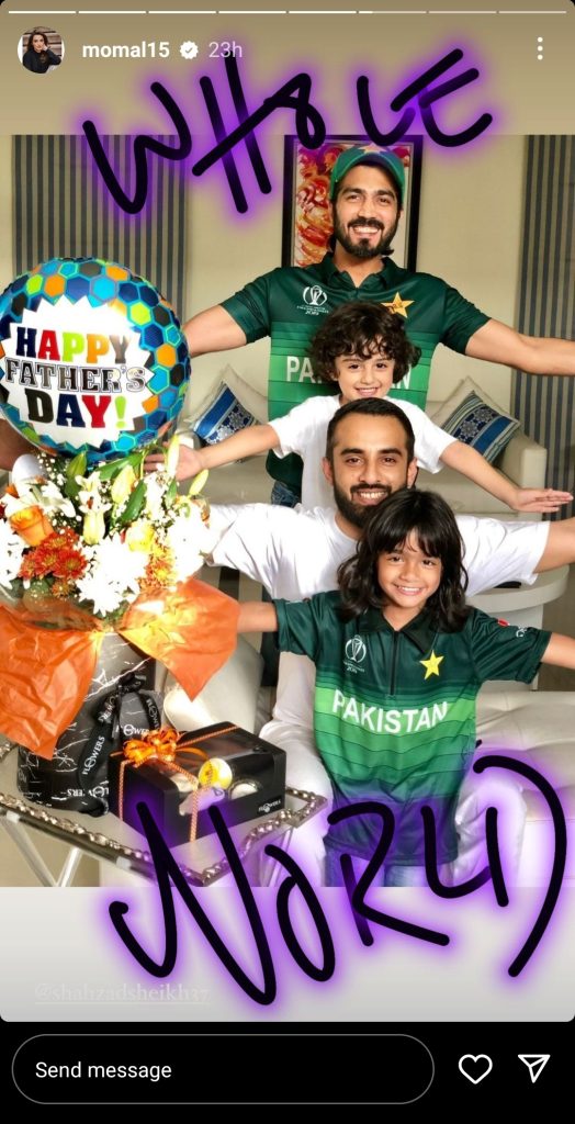 Momal Sheikh's Lovely Birthday Wish For Brother Shahzad Sheikh