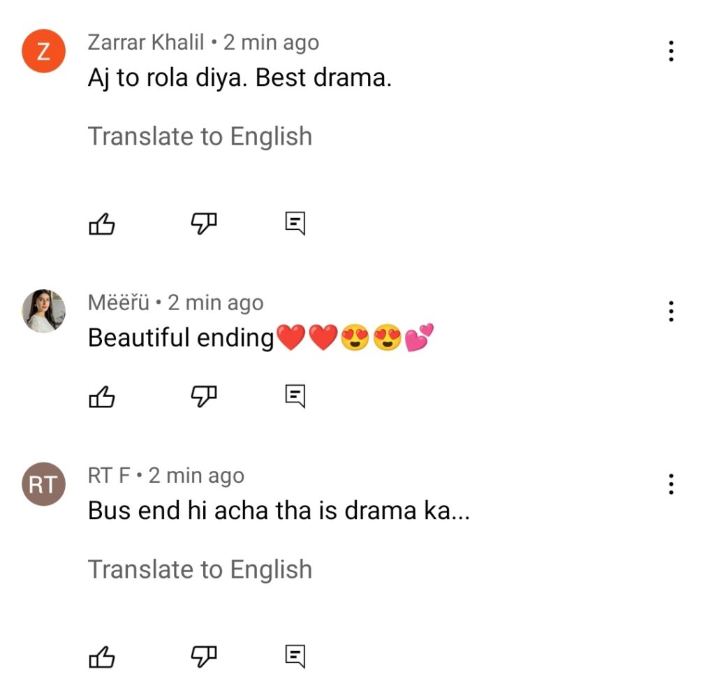 Drama Serial Pehchan Last Episode Public Reaction