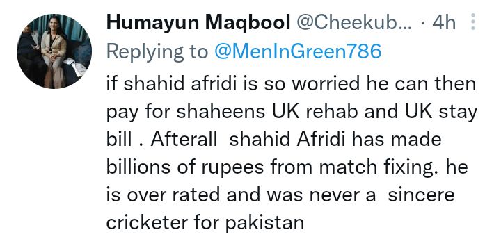 Shahid Afridi Levels Serious Allegations Against PCB