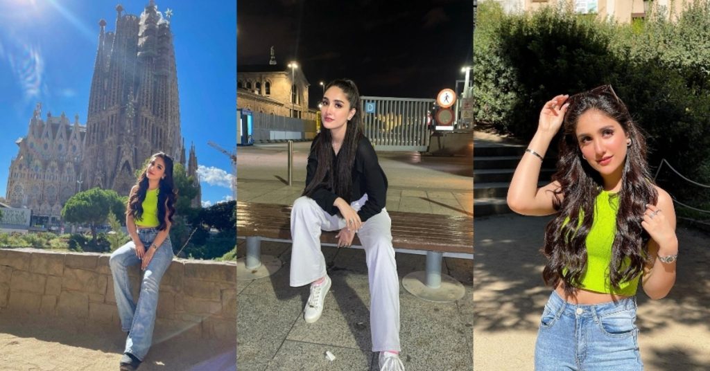 Actress Aiza Awan Vacationing in Barcelona, Spain