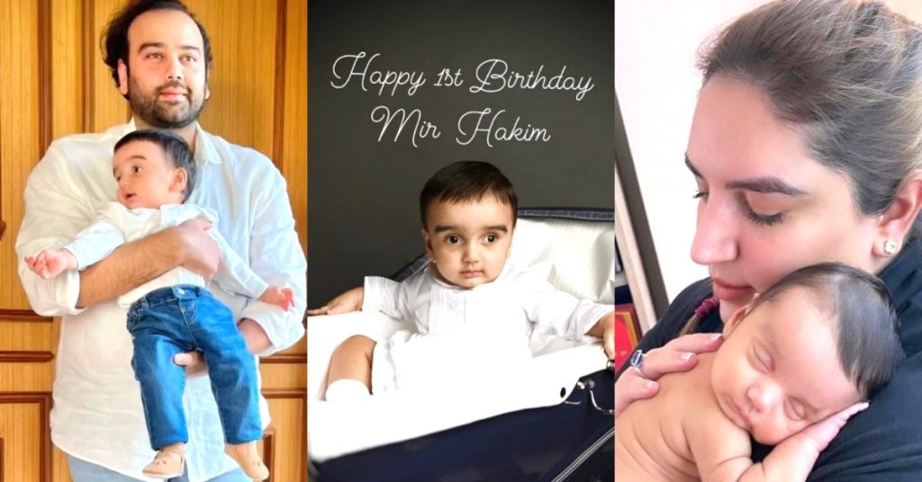 Bakhtawar Bhutto and Her Husband Wish Son on First Birthday