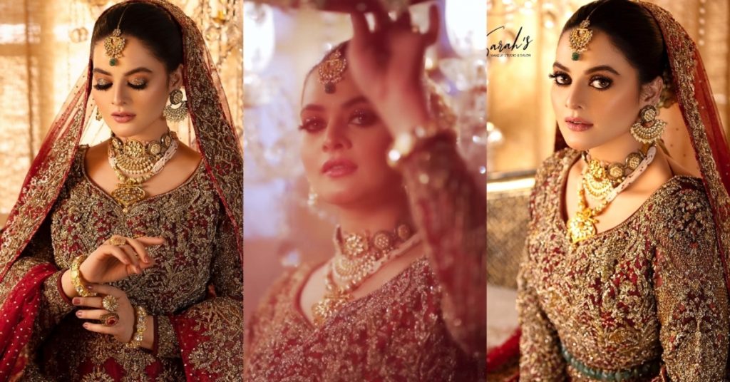 Minal Khan Looks Extremely Gorgeous in Latest Bridal Shoot