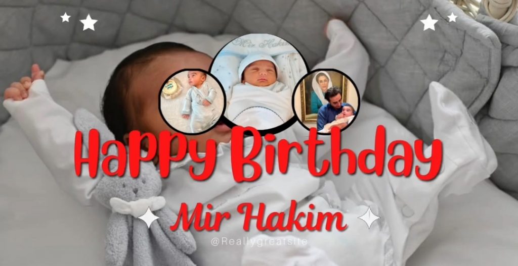 Bakhtawar Bhutto and Her Husband Wish Son on First Birthday