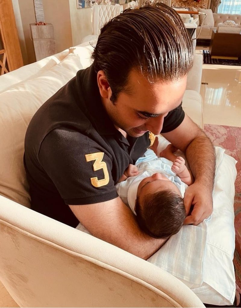 Bakhtawar Bhutto and Her Husband Wish Son on First Birthday