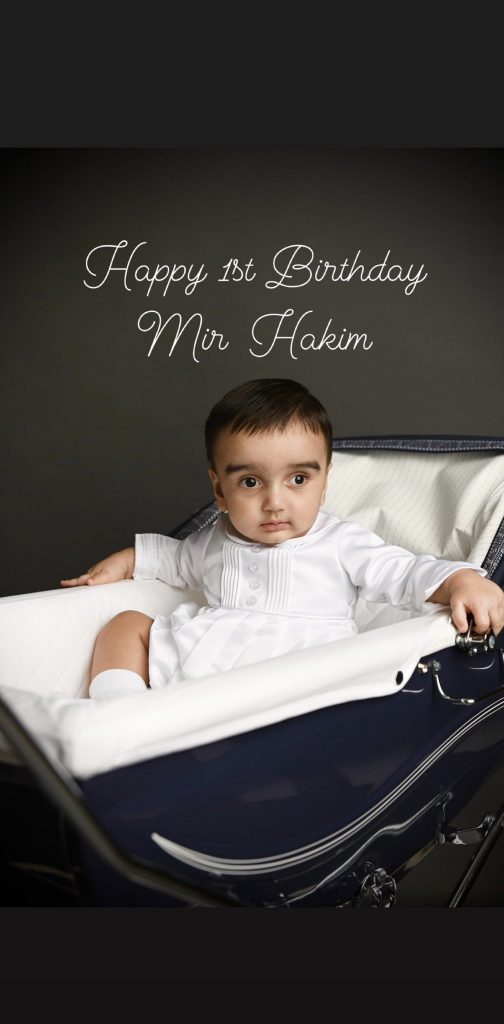 Bakhtawar Bhutto and Her Husband Wish Son on First Birthday