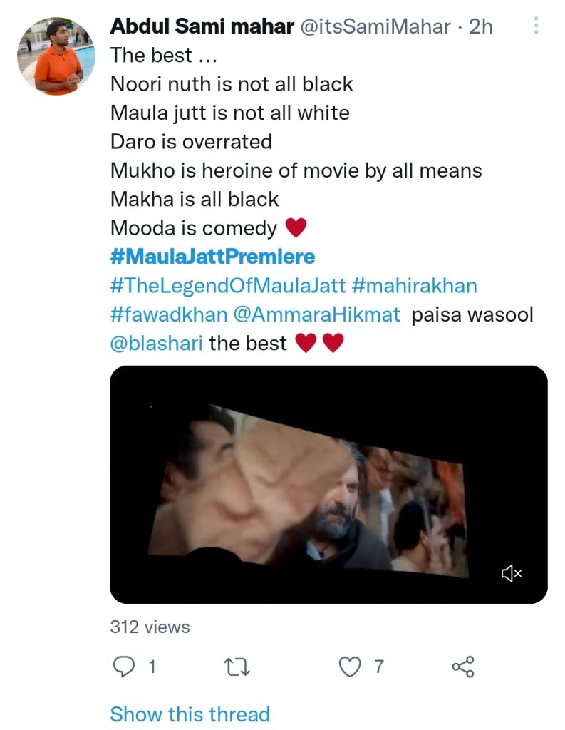 Film The Legend of Maula Jatt Public Reaction