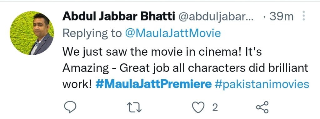 Film The Legend of Maula Jatt Public Reaction