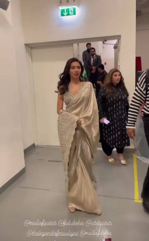 Mahira Khan Saree Look For Maula Jatt Doha Premiere Invites Heavy Criticism