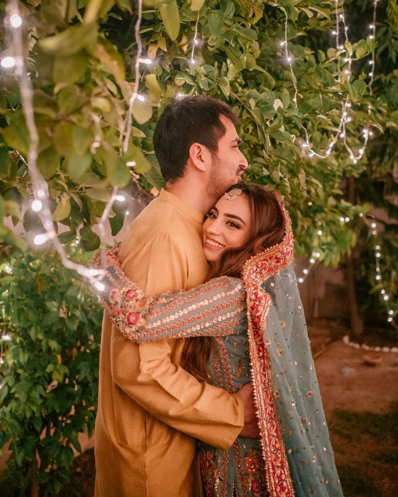 Mehar Bano's Loved Up Portraits With Husband From Mehndi