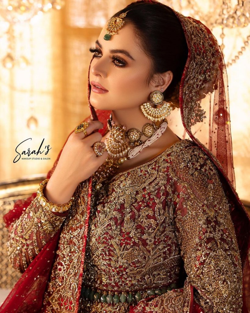 Minal Khan Looks Extremely Gorgeous in Latest Bridal Shoot