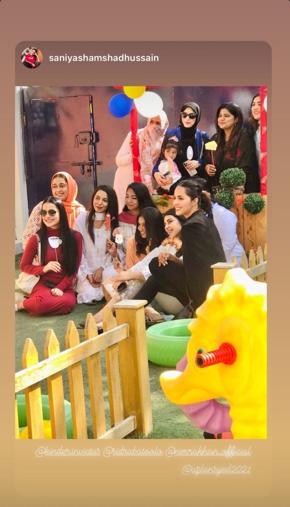 Saniya Shamshad Pictures from Pre School Event of Her son