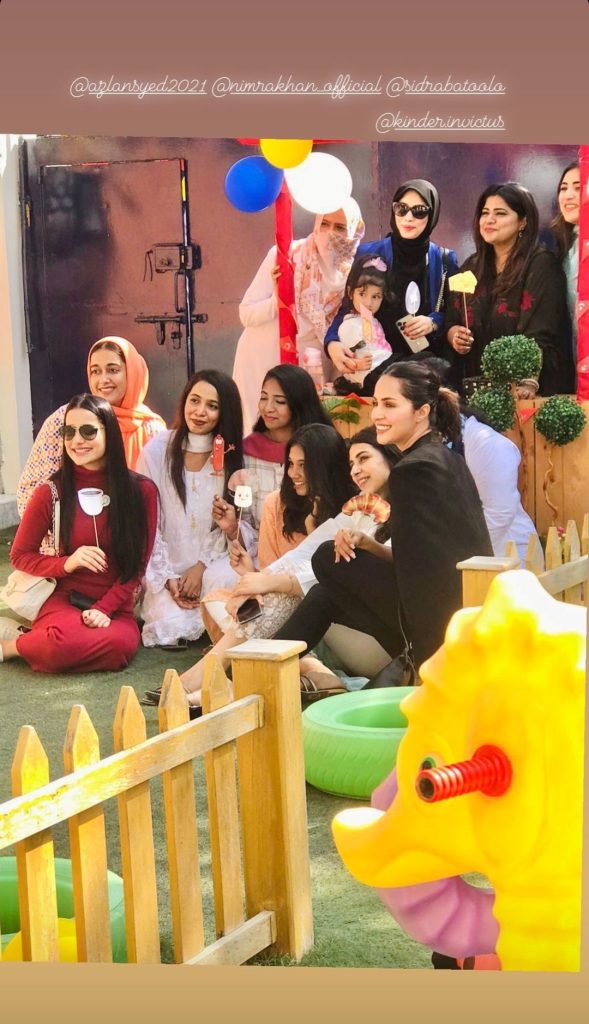 Saniya Shamshad Pictures from Pre School Event of Her son