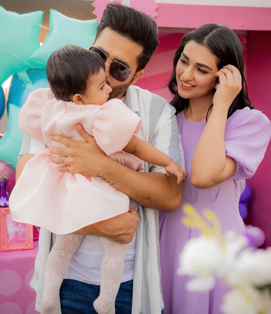 Sarah Khan and Falak Shabir Celebrate First Birthday of Alyana Falak