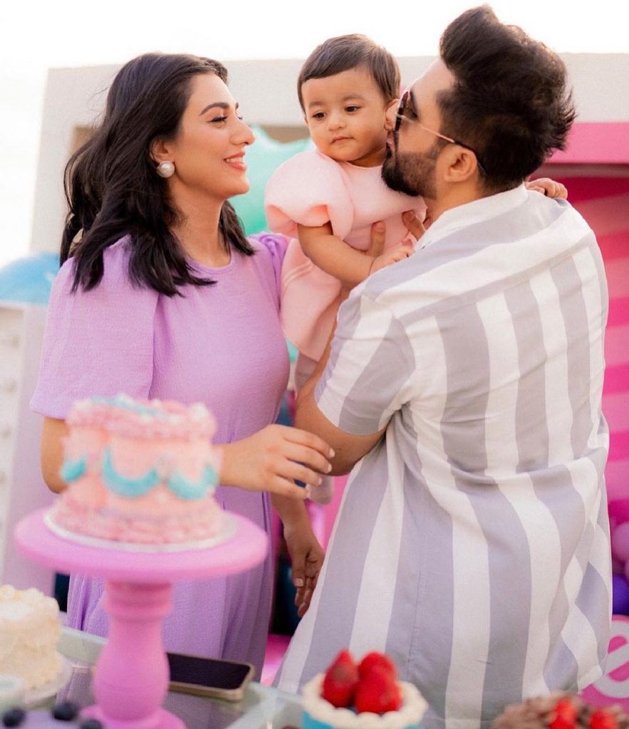 Sarah Khan and Falak Shabir Celebrate First Birthday of Alyana Falak