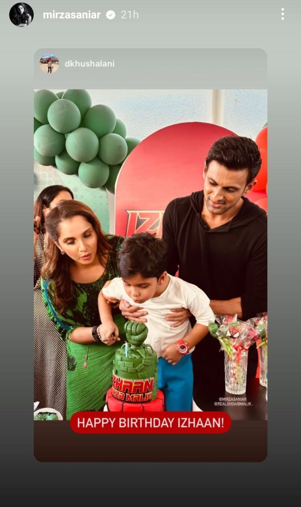 Shoaib Malik & Sania Mirza Wish Son on His Birthday