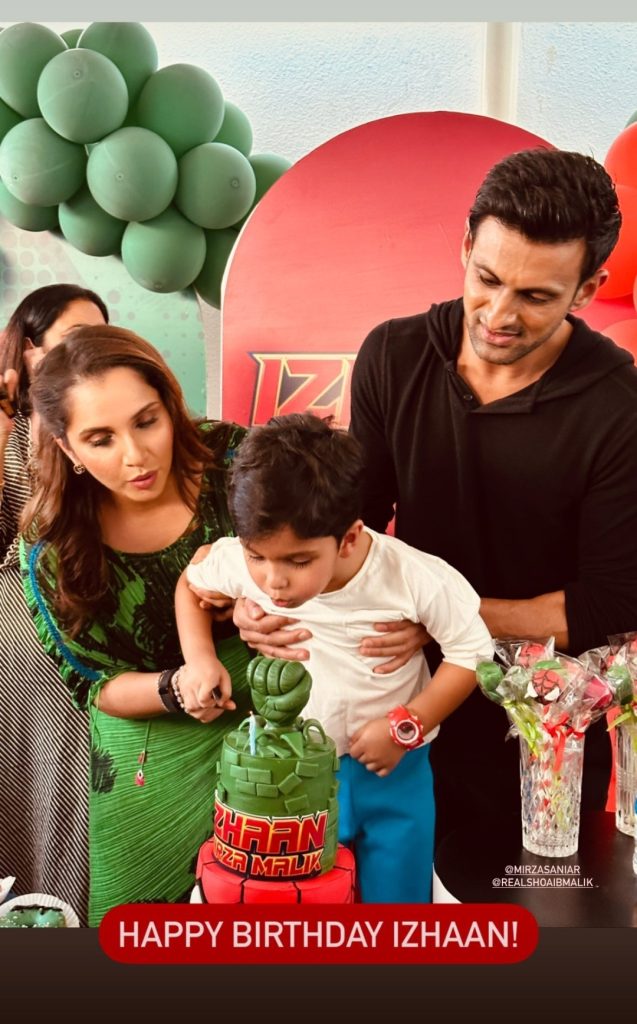 Shoaib Malik & Sania Mirza Wish Son on His Birthday