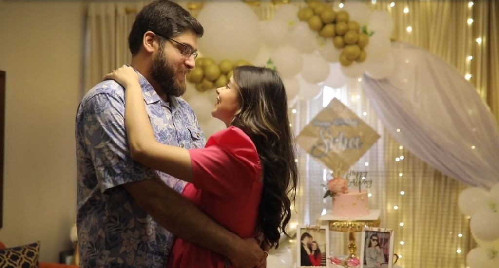 Srha Asghar's Birthday Celebration With Her Husband