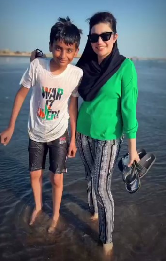Ahmad Ali Butt Spends Off Time With Wife And Son