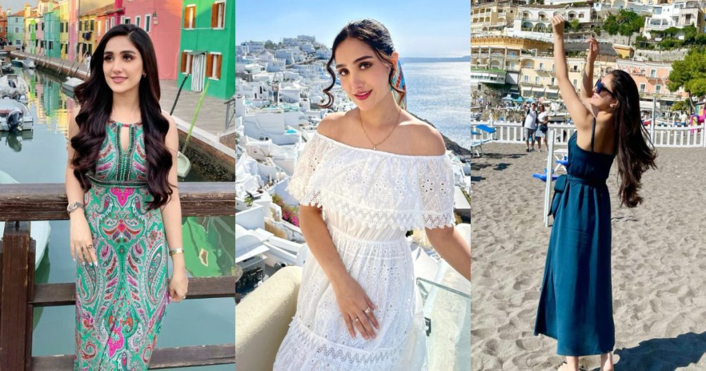 Aiza Awan Looks Gorgeous In Western Dresses On Europe Trip