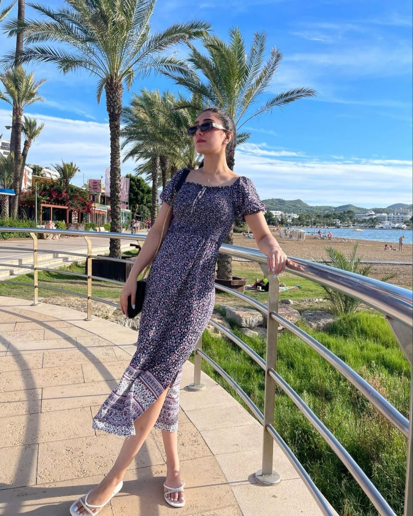 Aiza Awan Looks Gorgeous In Western Dresses On Europe Trip