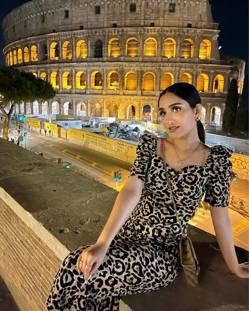 Aiza Awan Looks Gorgeous In Western Dresses On Europe Trip
