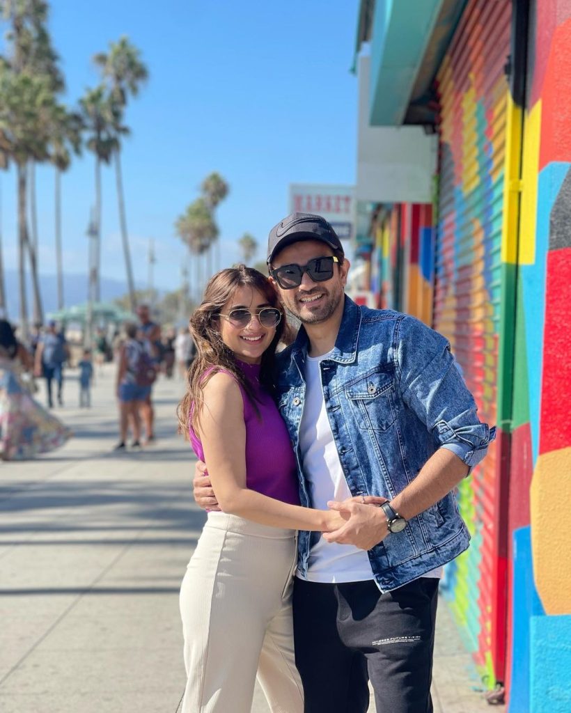 Ali Ansari And Saboor Aly Romantic Clicks At Venice Beach