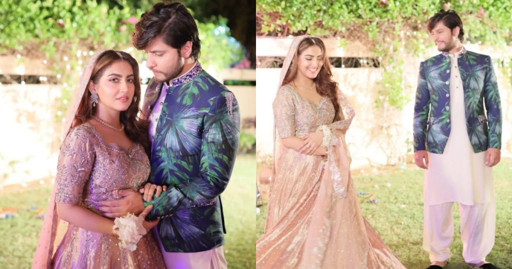 Hiba Bukhari And Arez Ahmed's Latest Romantic Shoot